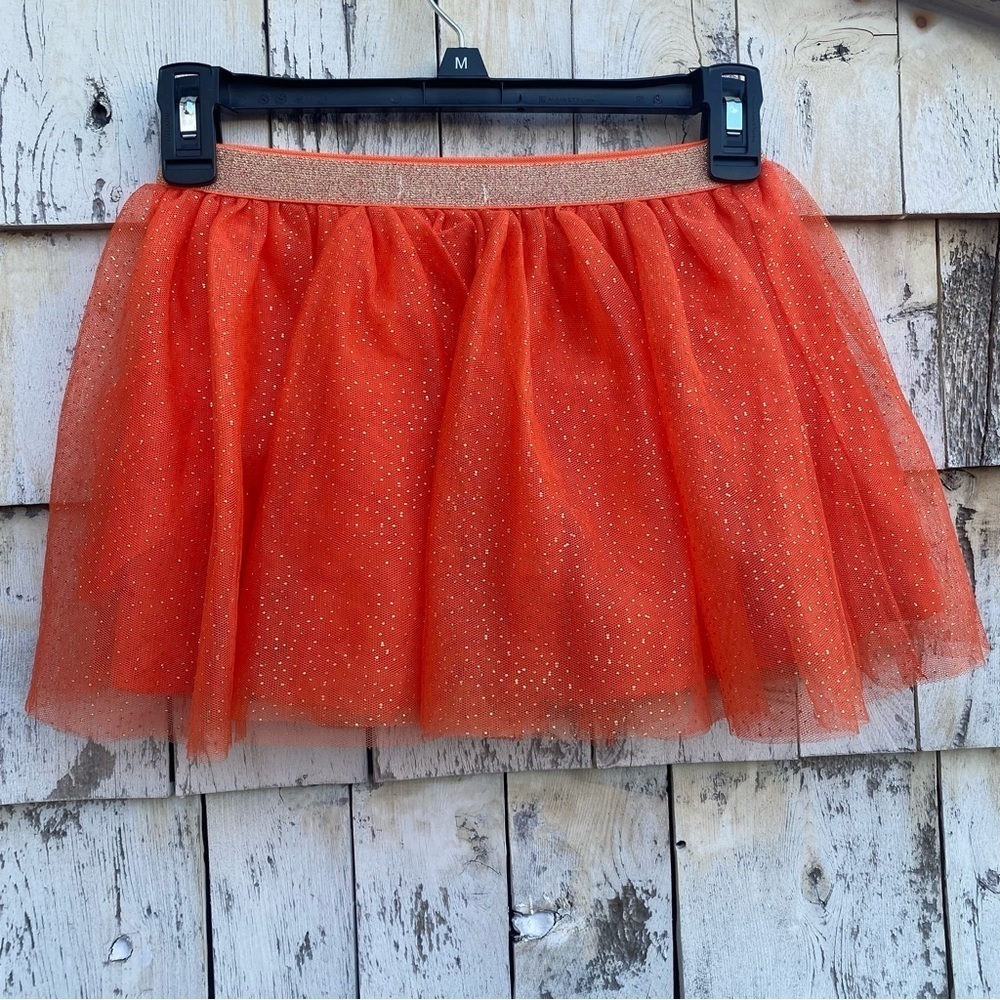 Btween Sparked Orange Tutu Skirt